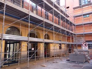 Lavori in corso al Palazzo della Biscotteria