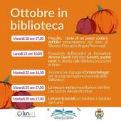 Gli eventi di ottobre in biblioteca a Campo