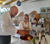 Gabriele Messina, i suoi ospiti ed i menu solo elbani