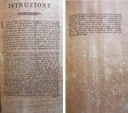 Portoferraio 23 novembre 1796. Grave infezione epidemica contagiosa del bestiame bovino