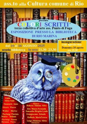 A Rio Marina la mostra d’arte “Colori Scritti”