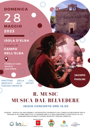 B.Music – Musica dal belvedere, il 28 maggio Jacopo Paolini si esibirà nella chiesa di San Niccolò