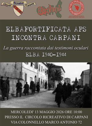 "La guerra raccontata dai testimoni oculari" - L'iniziativa al Circolo di Carpani