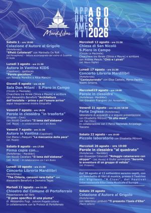 Agosto con Mardilibri: un mese di eventi da non perdere
