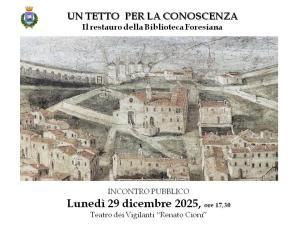 Lunedì prossimo la presentazione dei lavori alla Biblioteca Foresiana