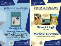 Ospiti a "Parole in clessidra" Pierluigi Panciroli e Michele Cecchini