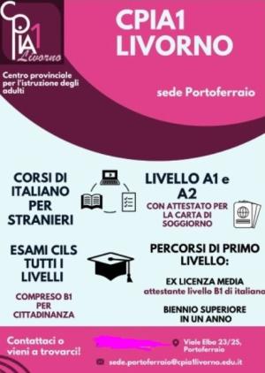 Portoferraio: ancora aperte le iscrizioni ai corsi gratuiti per adulti presso la scuola media Pascoli