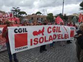 Fotonotizia: anche la CGIL elbana a Roma per la giustizia sociale e la pace