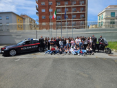 Carabinieri: Ragazzi delle medie longonesi in visita al Comando Provinciale ed alla riserva del Tombolo