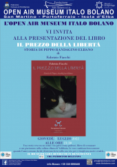 All'Open Air Museum Bolano la presentazione de “Il prezzo della libertà” di Fabrizio Fiaschi