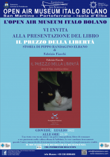 All'Open Air Museum Bolano la presentazione de “Il prezzo della libertà” di Fabrizio Fiaschi