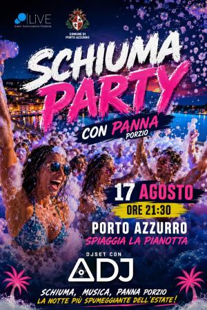 Schiuma Party LUNEDI' SERA a Porto Azzurro sulla Spiaggia della Pianotta