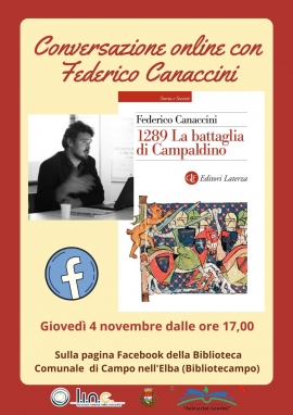 Progetto &quot;Ripartire da Dante&quot;: appuntamento con lo storico Federico Canaccini sulla pagina FB della Biblioteca di Campo