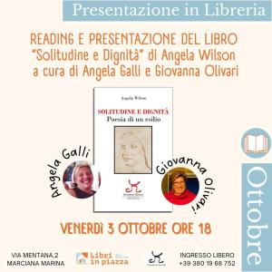 A Libri in Piazza reading e presentazione libro “Solitudine e dignità” di Angela Wilson