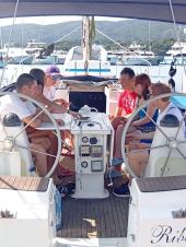 Le barche di "Vela Insieme" in navigazione verso l'Elba