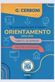 Il 18 Gennaio Open Day all'ITCG Cerboni