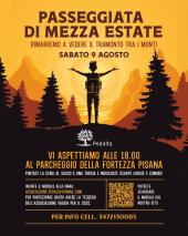 Passeggiata al tramonto tra i monti: appuntamento di mezza estate con l'associazione Pedalta