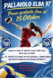 Pallavolo Elba 97, al via le prove gratuite per i giovani