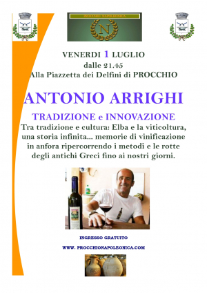 Antonio Arrighi ospite del "venerdì culturale" a Procchio