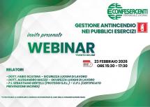 Nuova circolare antincendio per i pubblici esercizi: webinar informativo per bar, ristoranti e attività di intrattenimento