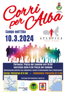 Domenica a Campo l'edizione 2024 della "Corri per Alba"