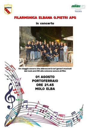 Filarmonica G. Pietri in concerto al Molo Elba