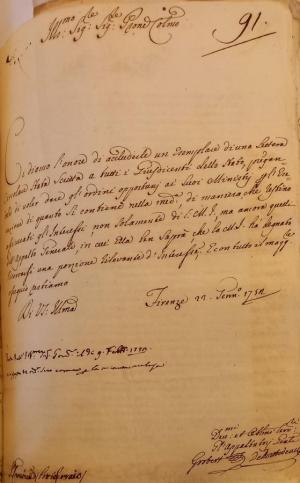 Portoferraio 1752. Gli appaltatori generali e il ritardo della riscossione delle entrate del regio erario
