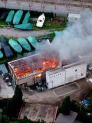 ESA: Dopo l'incendio chiusura temporanea del centro di raccolta marinese