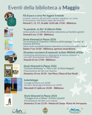 Gli eventi del mese di Maggio in Biblioteca a Campo