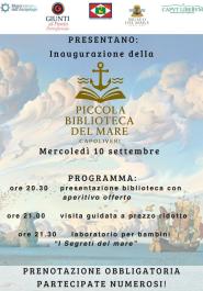 Al Museo del Mare di Capoliveri inaugura la Piccola Biblioteca del Mare