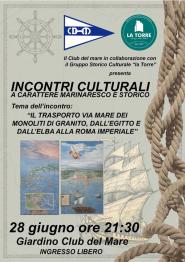 Secondo appuntamento con gli "Incontri Culturali" al Club del Mare campese