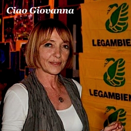 Messaggi di cordoglio per Giovanna da Legambiente Nazionale e Toscana