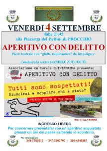 Stasera a Procchio "Aperitivo con delitto"