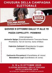 Toscana Rossa, l’unico voto alternativo a Giani e Tomasi