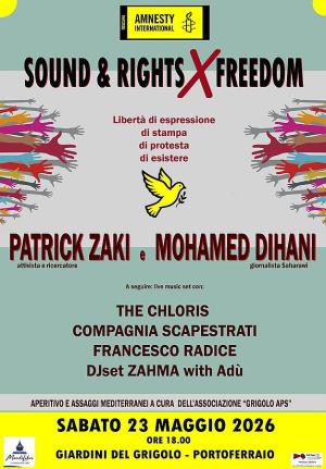 Il 23 Maggio Sound &amp; Rights x Freedom all’Isola d’Elba