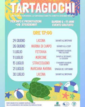 Sulle spiagge elbane tornano i Tartagiochi