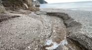 Frane sulle spiagge della Sorgente e di Sansone