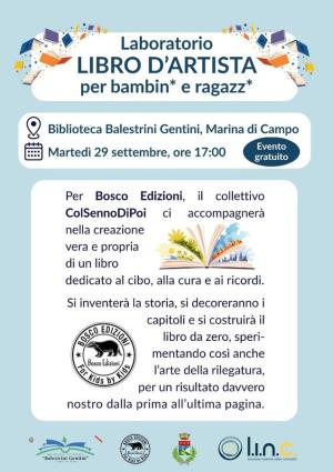 In biblioteca il laboratorio "Libro d'Artista" con Bosco Edizioni