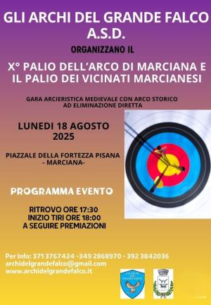 X° Palio dell&#039;Arco del Grande Falco alla Festa di Sant&#039;Agabito a Marciana