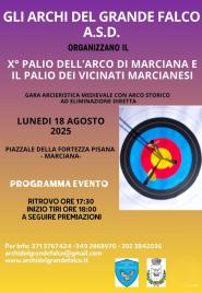 X° Palio dell'Arco del Grande Falco alla Festa di Sant'Agabito a Marciana