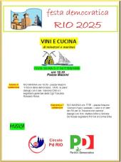 Festa Democratica a Rio, gli incontri in programma