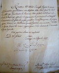 Lettera di Francesco Benedetto Marmorai all’auditore cancelliere di Portoferraio 