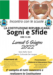 "E' compito di tutti conoscere e realizzare la Costituzione" - Il Comune di Portoferraio incontra gli studenti