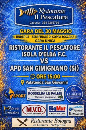 Semifinale di Coppa Toscana per l'Under 15 Ristorante Il Pescatore, la sfida che può riscrivere la storia del calcio a 5 elbano