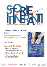 Doppio appuntamento a Storie Itineranti in Piazza con Giulia Lombezzi ed il suo "L'estate che ho ucciso mio nonno"