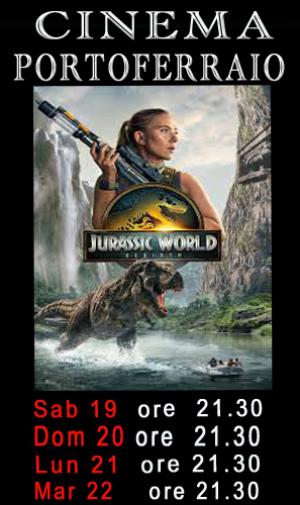 Al Cinema di Portoferraio &quot;Jurassic World - La rinascita”