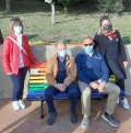 L'inaugurazione della panchina arcobaleno a Portoferraio (video-cronaca)