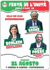 Festa dell’Unità a Portoferraio, interverranno Schlein, Giani e Fossi