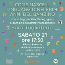 A Marciana Marina un incontro sullo sviluppo del linguaggio nei primi anni di vita