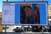 PROGETTO INiTINERE - il maxiposter dell'artista Fritz Hagl, ultimo artista della prima parte del progetto